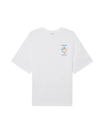 Casablanca Paris Montagne Sportif Short-sleeve T-shirt In White