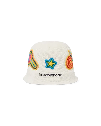 Casablanca Paris Motif Crochet Hat By  In Multi