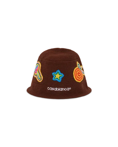 Casablanca Paris Motif Crochet Hat By  In Multi