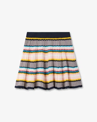 Casablanca Paris Multicolour Knit Chevron Mini Skirt