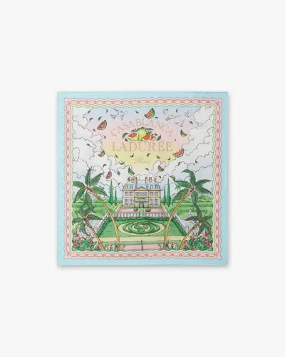 Casablanca Paris Multicolour Laduree X Casablanca Medium Silk Scarf By