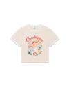 Casablanca Paris Mushroom Emblem Cropped Short-sleeve T-shirt In Multi