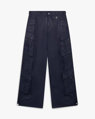 Casablanca Paris Navy Cargo Nylon Trousers In Blue