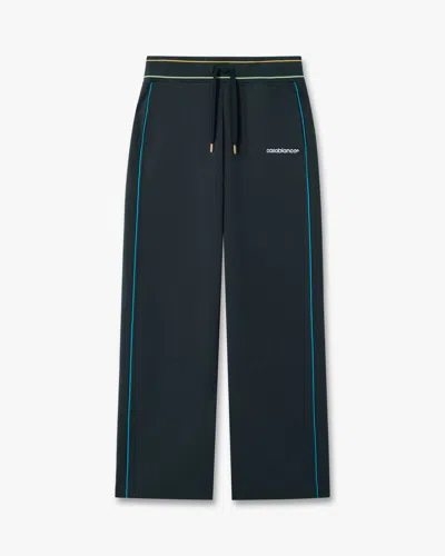 Casablanca Paris Navy Low-rise Punto Joggers With Contrast Piping In Multicolor