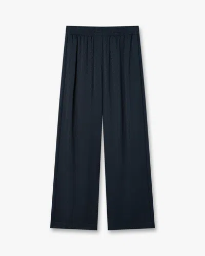 Casablanca Paris Navy Monogram Trousers In Multi