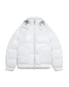 Casablanca Paris Nylon & Ripstop Puffer Jacket In White In White