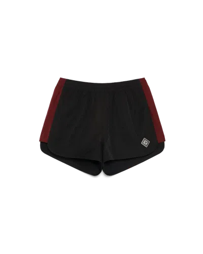 Casablanca Paris Nylon Monogram Shorts In Black
