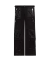 Casablanca Paris Nylon Mountain Camo Cargo Trousers In Black