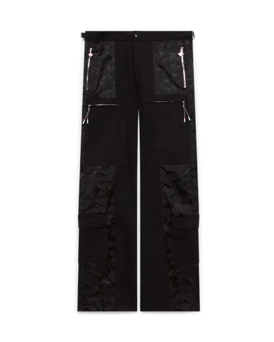Casablanca Paris Nylon Mountain Camo Cargo Trousers In Black