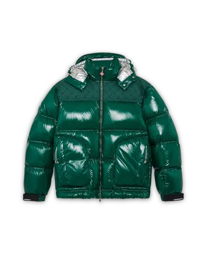 Casablanca Paris Nylon Puffer Jacket In Green