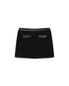 Casablanca Paris Open Weave Tailored Mini Skirt In Multi