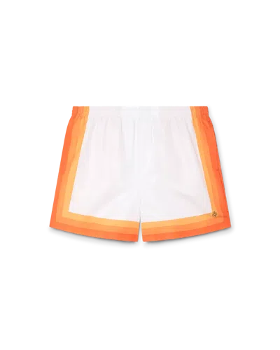 Casablanca Paris Orange Gradient Swim Trunks In Multi