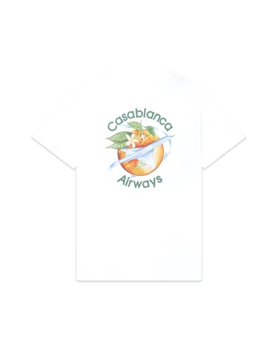 Casablanca Paris Orbite Autour De L'orange Short-sleeve T-shirt In Multi