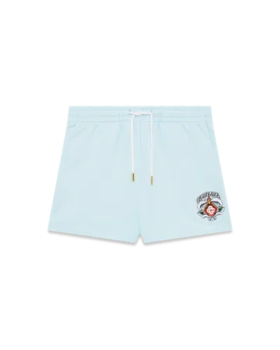 Casablanca Paris Pale Blue Waves Sweatshorts