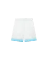 Casablanca Paris Palm Springs Icon Blue Silk Shorts In White