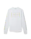Casablanca Paris Pastel Court Sweatshirt In White