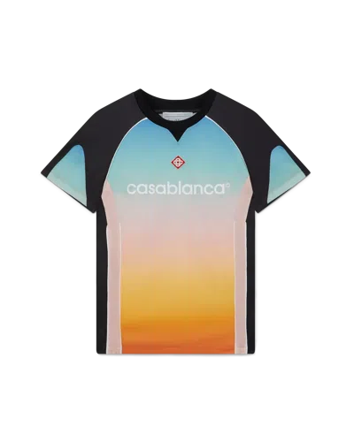 Casablanca Paris Pastel Gradient Football Shirt In Blue