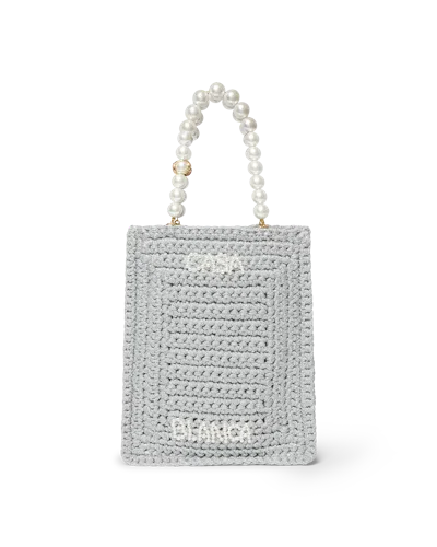 Casablanca Paris Pearl Mini Crochet Bag By  In Multi