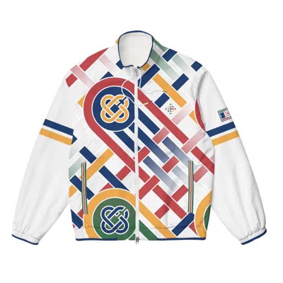 Casablanca Paris Ping Pong Shell Suit Track Jacket In White