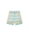 Casablanca Paris Ping Pong Silk Shorts In Multi