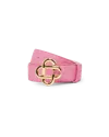 Casablanca Paris Pink Embossed Cc Logo Belt In Multi