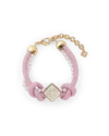 Casablanca Paris Pink Knotted Pearl Bracelet By  In Pink