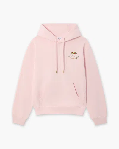 Casablanca Paris Pink Laduree X Casablanca Embroidered Hooded Sweatshirt