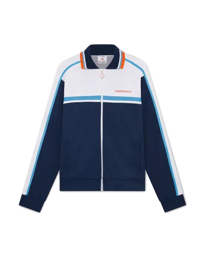 Casablanca Paris Pique Track Jacket In White In Multi