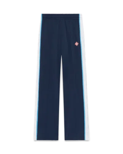 Casablanca Paris Pique Track Pants In Blue