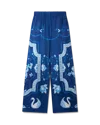 Casablanca Paris Plat A Dessert Bleu Printed Wide Leg Trousers In Multi