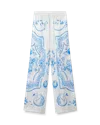 Casablanca Paris Plat A Dessert Silk Trousers In Multi