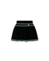 Casablanca Paris Viscose Pleated Mini Skirt In Black