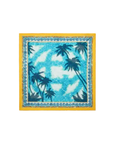 Casablanca Paris Poolside Emblem Medium Silk Scarf By  In Multi