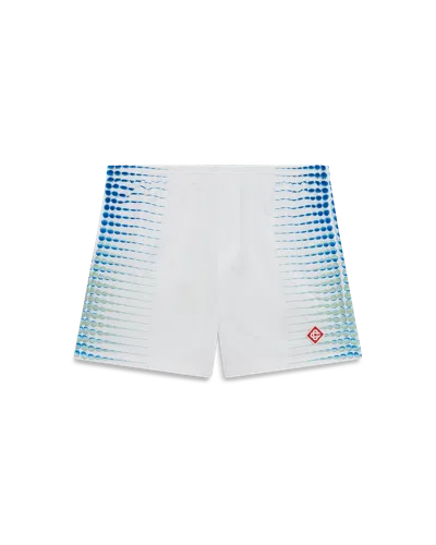 Casablanca Paris Printed Swim Shorts In White