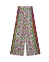 Casablanca Paris Printed Wide Leg Trousers In Multi