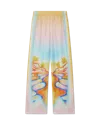 Casablanca Paris Psychedelic Nirvana Silk Trousers In White