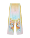 Casablanca Paris Psychedelic Nirvana Silk Trousers In Pink