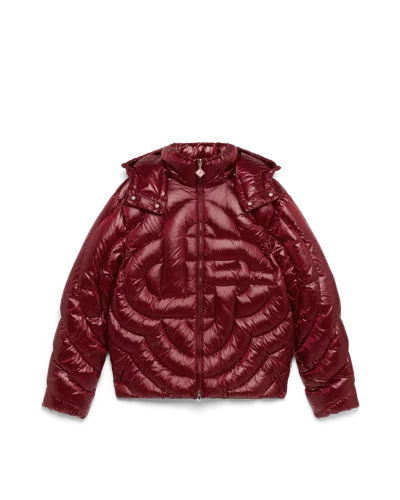 Casablanca Paris Quilted Puffer Jacket In Red