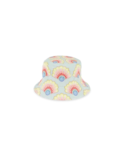 Casablanca Paris Rainbow Shell Denim Bucket Hat In Multi