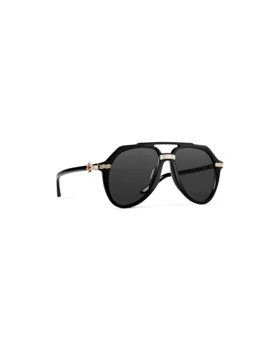 Casablanca Paris Rajio Black & Gold Sunglasses By  In Multi