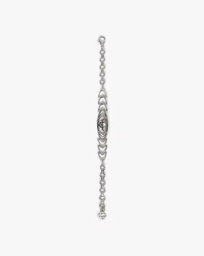 Casablanca Paris Ripple Logo Bracelet By  In Silver