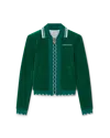 Casablanca Paris Scalloped Track Jacket In Green