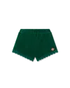 Casablanca Paris Scalloped Track Shorts In Green