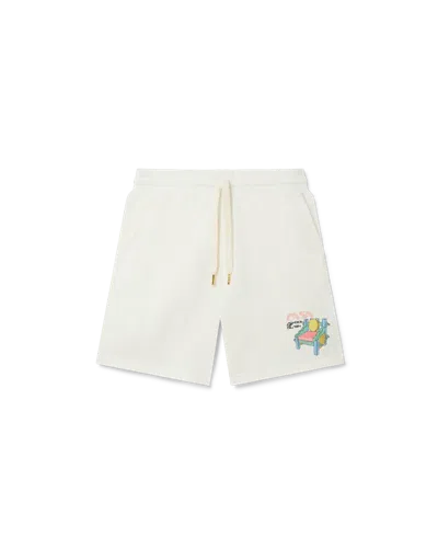 Casablanca Paris School Of Design Sweatshorts In White