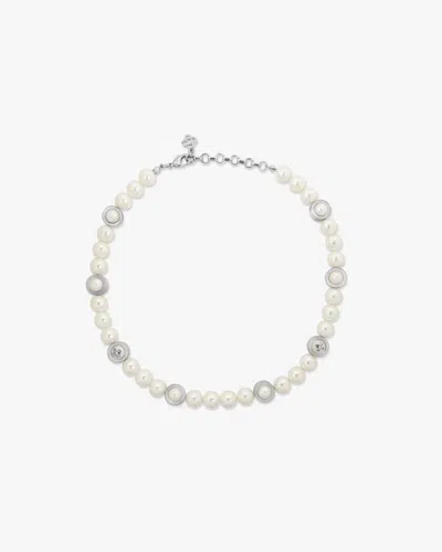 Casablanca Paris Sci-fi Pearl Necklace By  In Multicolor