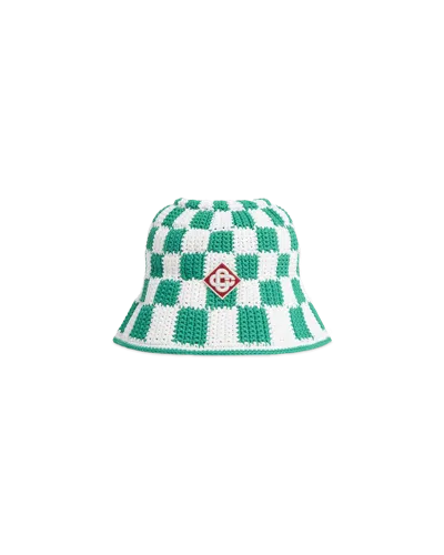 Casablanca Paris Scuba Square Crochet Hat In Multi