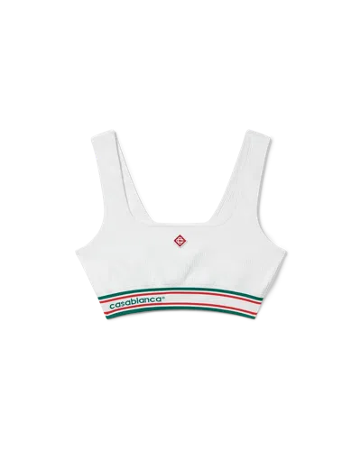 Casablanca Paris Seamless Bralette In White