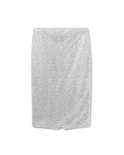 Casablanca Paris Sequin Skirt In White