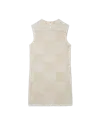 Casablanca Paris Sequins Embroidered Dress In Neutral