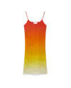 Casablanca Paris Silk Slip Dress In Multi